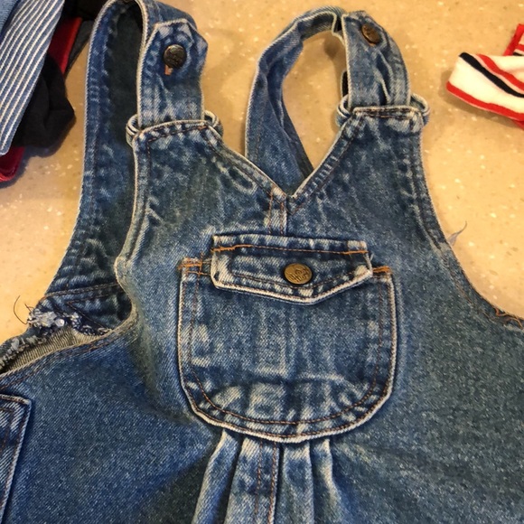 VINTAGE Happy Kids size 6 girls denim romper - Picture 5 of 6